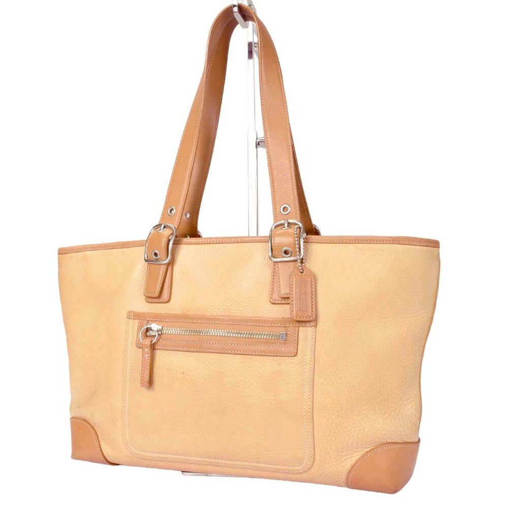Vintage Coach Hampton Tan Pebbled Leather Satchel/Tote 4465